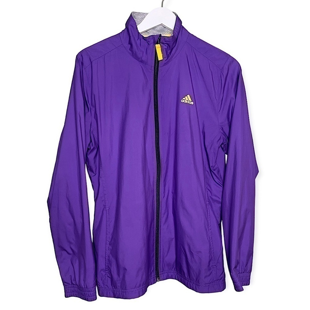 Adidas‎ Women’s Windbreaker Jacket Full Zip in Purple Size Medium